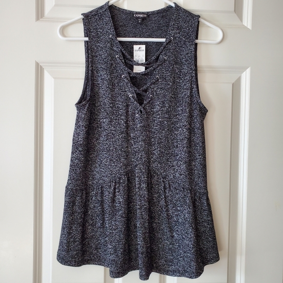 Express Tops - NWT Express Criss-cross Neck Sleeveless Top Sz M
